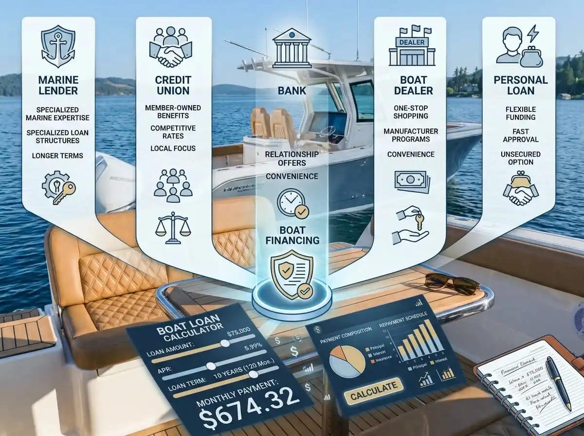 How to calculate your boat payment by loan amount using APR and loan term