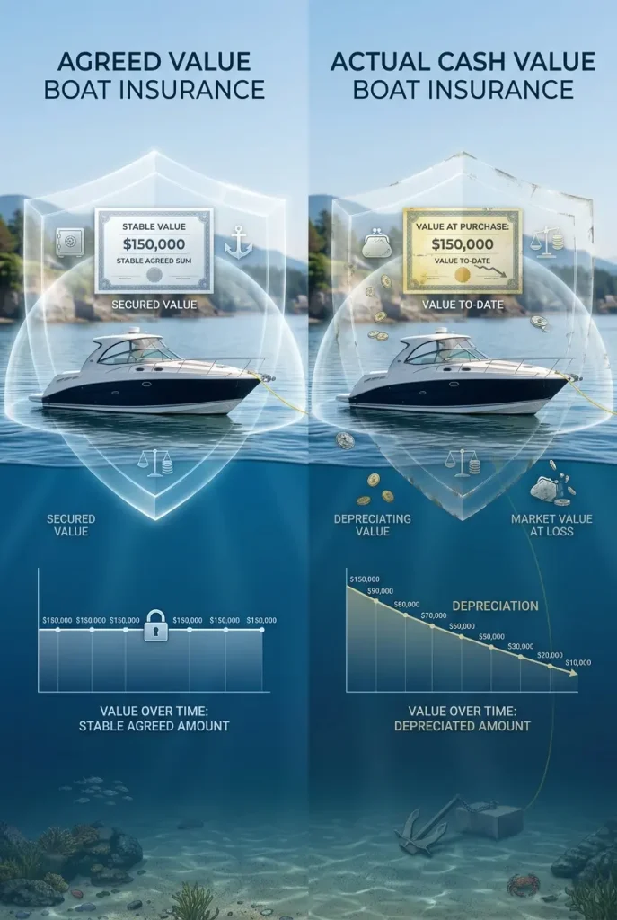 Agreed value vs actual cash value boat insurance comparison