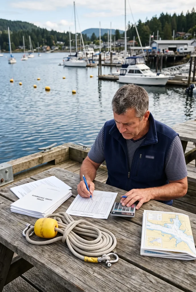 Mooring permit guide fees and boat mooring costs